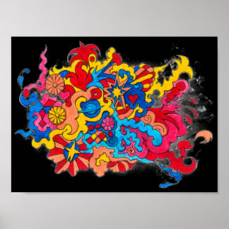 Psychedelic America Poster