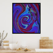 Psychedelic American Pheasant Poster (Keuken)