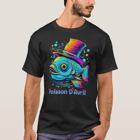 Psychedelic April Fish T-shirt (Voorkant)