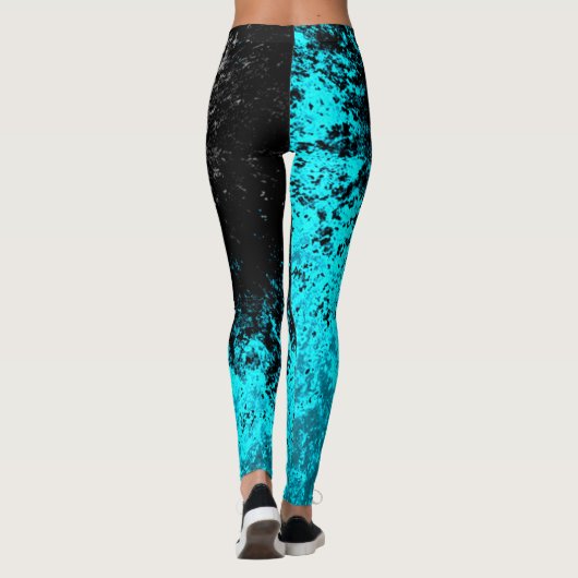 Psychedelic Ariel Winter Galaxy Tie Dye Leggings (Achterkant)