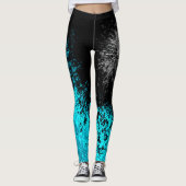Psychedelic Ariel Winter Galaxy Tie Dye Leggings (Voorkant)