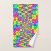 Psychedelic Art Bathroom Towel Set Bad Handdoek (Handdoek)