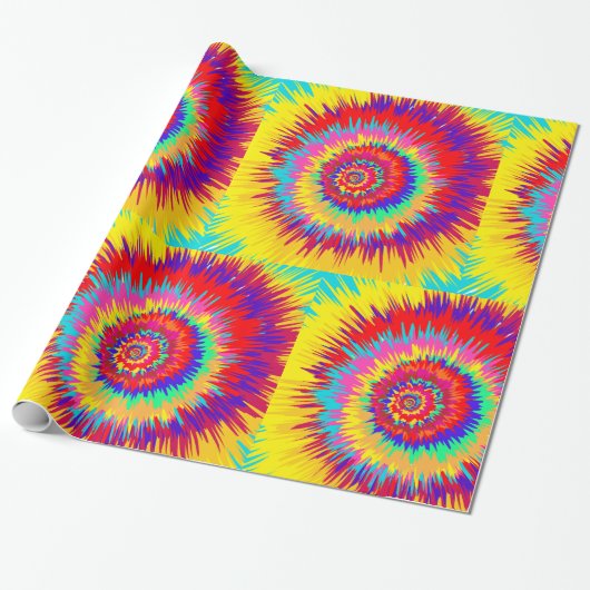 Psychedelic Art Cadeaupapier (Uitgerold)
