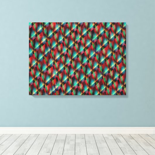 Psychedelic Art Canvas (Insitu (Houten vloer))