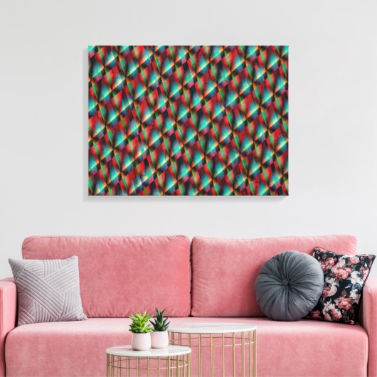 Psychedelic Art Canvas (Insitu (Woonkamer))