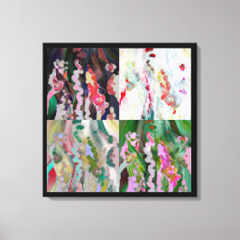 Psychedelic art canvas afdrukken. 4 Primeval-lagen