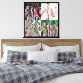 Psychedelic art canvas afdrukken. 4 Primeval-lagen (Insitu (Slaapkamer))