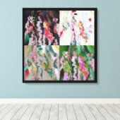 Psychedelic art canvas afdrukken. 4 Primeval-lagen Afdruk (Insitu (Houten vloer))