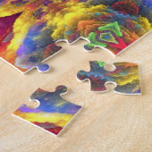 Psychedelic Art Colorful Fun Jigzaag Puzzles Legpuzzel (Zijkant)