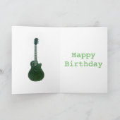 Psychedelic Art Music Guitar Drawing Add Name Jack Kaart (Binnen)