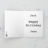 Psychedelic Art Semi Acoustic guitar teenjongen Kaart (Binnen)