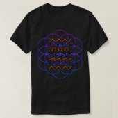 Psychedelic Audio Waveform Synthesizer T-shirt (Design voorkant)