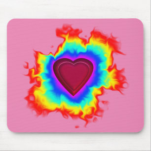 Psychedelic Aura Dual Heart Muismat