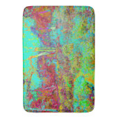 Psychedelic Autumn Gold en Aqua Garden Landscape Badmat (Voorkant Verticaal)