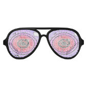 Psychedelic Aviator Zonnebril (Voorkant)