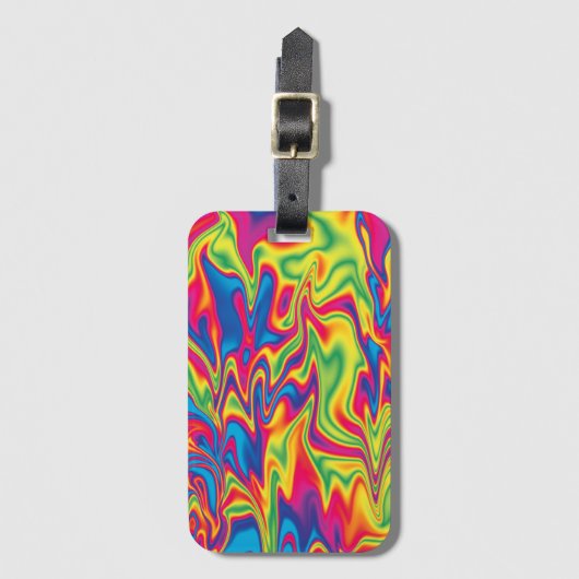 Psychedelic Bagagelabel (Voorkant (verticaal))