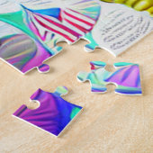 Psychedelic Balloons Welkom Thuispuzzel Legpuzzel (Zijkant)