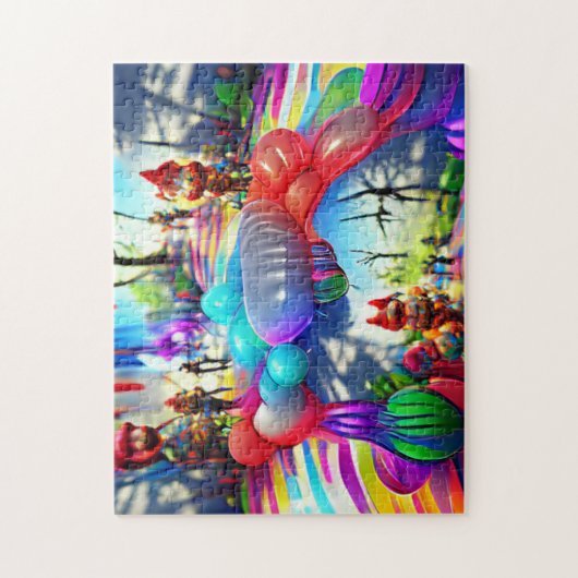 Psychedelic Balloons Welkom Thuispuzzel Legpuzzel (Verticaal)