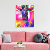 Psychedelic Baphomet Canvas Afdruk (Insitu (Woonkamer))