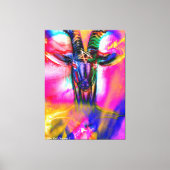 Psychedelic Baphomet Canvas Afdruk (Voorkant)