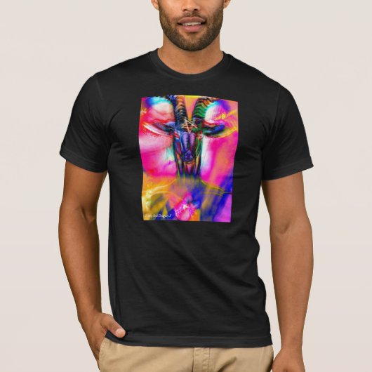 Psychedelic Baphomet T-shirt (Voorkant)