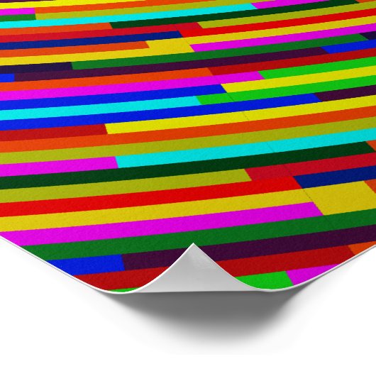 Psychedelic Bars Poster (Hoek)