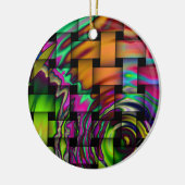 Psychedelic Basket Weave Ornament (Links)