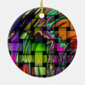 Psychedelic Basket Weave Ornament (Achterkant)