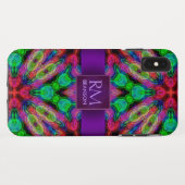 Psychedelic Batik Monogram iPhone4 Hoesje-Mate™ Case-Mate iPhone Case (Achterkant (horizontaal))