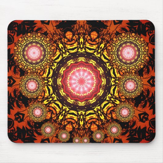 Psychedelic Batik Mousepad Muismat (Voorkant)