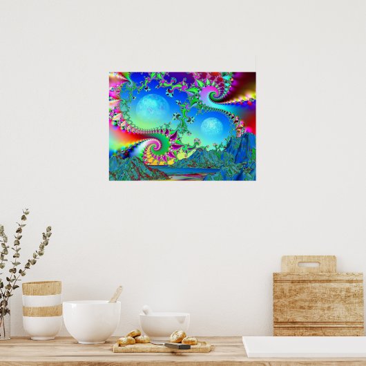 Psychedelic Bay - Poster (Keuken)