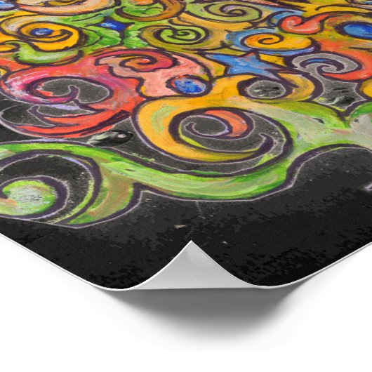 Psychedelic Beard Guy Poster (Hoek)