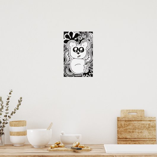 Psychedelic Beer Poster (Keuken)