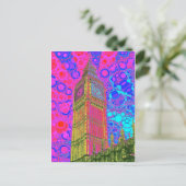 Psychedelic Big Ben Briefkaart (Staand voorkant)