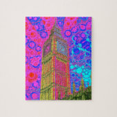 Psychedelic Big Ben Puzzle Legpuzzel (Verticaal)
