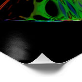 Psychedelic bio-hazard symbool (of wat u ook ziet) poster (Hoek)