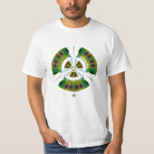 Psychedelic bio-hazard symbool (of wat u ook ziet) t-shirt (Voorkant)