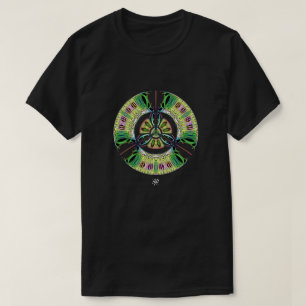 Psychedelic bio-hazard symbool (of wat u ook ziet) t-shirt