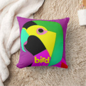 Psychedelic Bird op kwekerij Kussen (Deken)