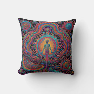 Psychedelic Birth Art Kussen