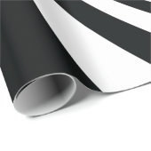 Psychedelic Black en White Swirl Cadeaupapier (Rol Hoek)