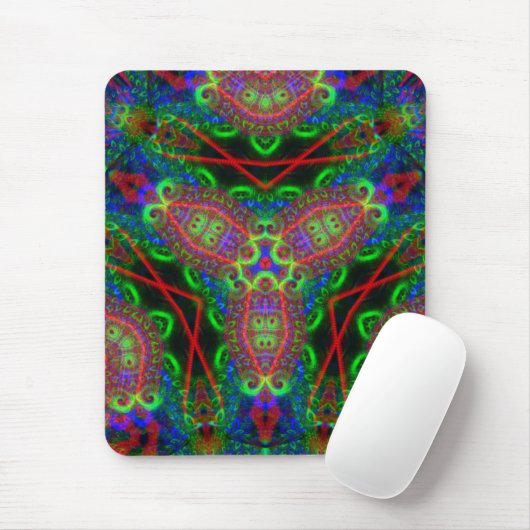Psychedelic BlackLiTe Muismat (Met muis)