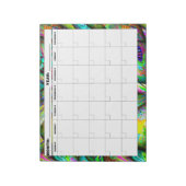 Psychedelic Blank Agenda Notitieblok (Linkerzijde)