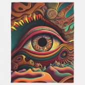 Psychedelic Blanket Fleece Deken (Voorkant)