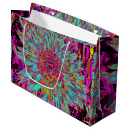 Psychedelic Blauwgroen Blue Abstract Decoratief Da Groot Cadeauzakje