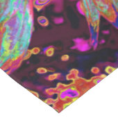 Psychedelic Blauwgroen Blue Abstract Decoratief Da Tafelkleed (Gekanteld)