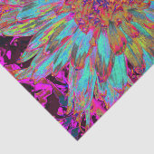 Psychedelic Blauwgroen Blue Abstract Decoratief Da Tissuepapier (Detail)