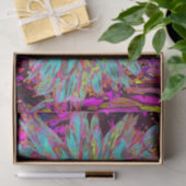 Psychedelic Blauwgroen Blue Abstract Decoratief Da Tissuepapier (Geschenk)