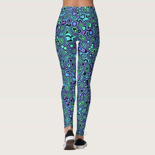 Psychedelic Blobs Leggings (Achterkant)
