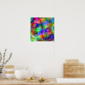 Psychedelic blobs poster (Keuken)